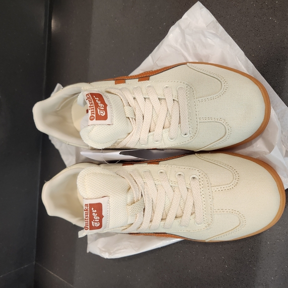Onitsuka Tiger by Asics Men's Cream and Brown Sneakers - Picture 2 of 6